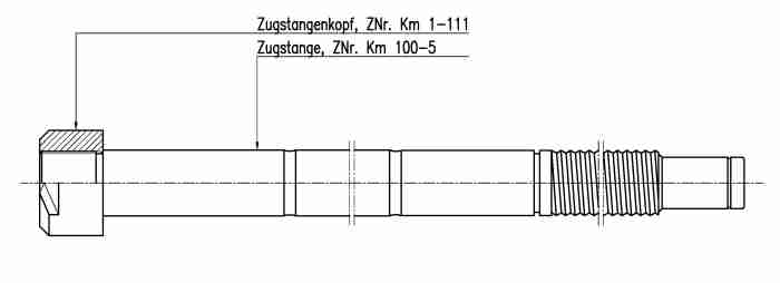 drawbar completely Km 100-4